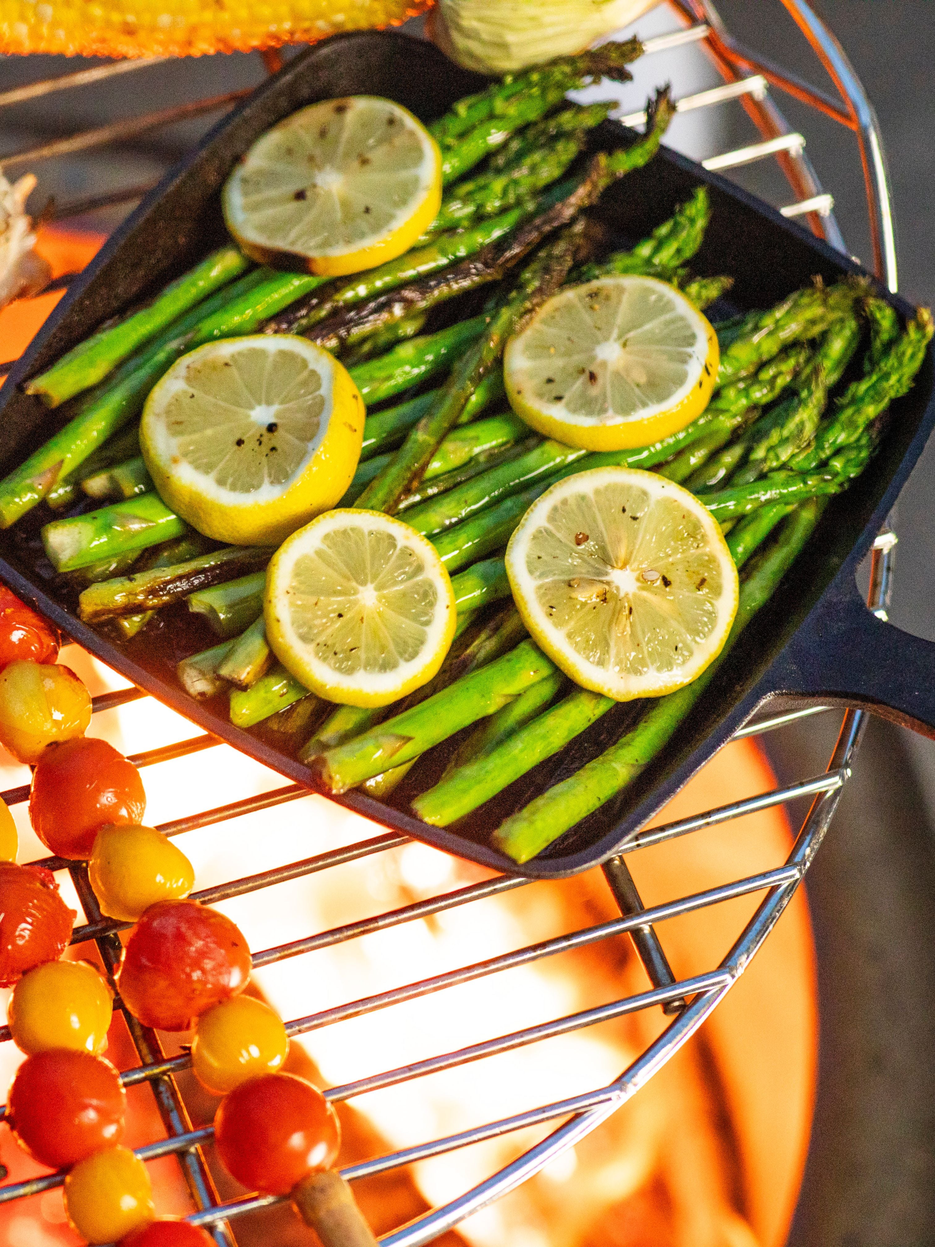 Lemon Garlic Grilled Asparagus