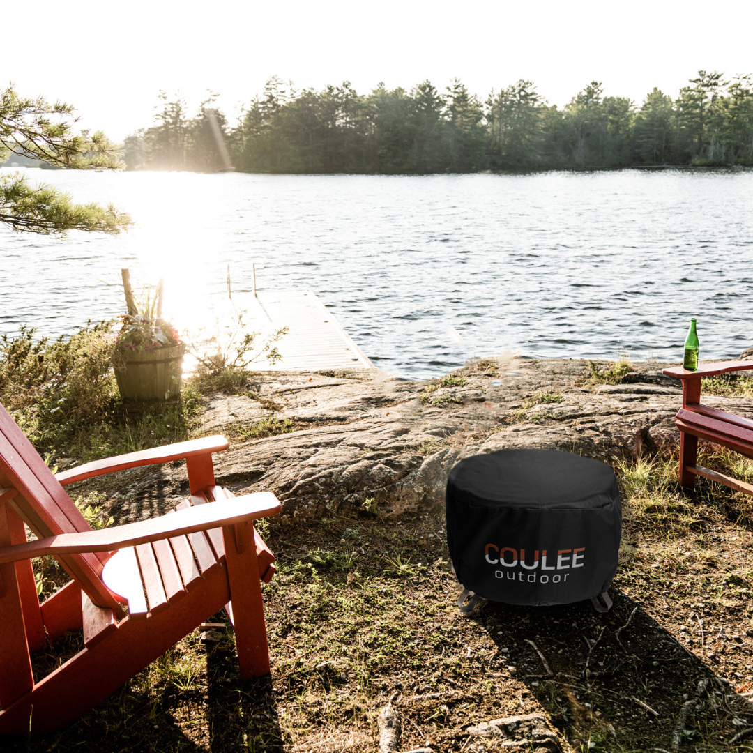 Load image into Gallery viewer, CouleeYard™ 19 Essential Bundle - Smokeless Fire Pit, Spark Screen, Ash Scoop, Fabric Cover
