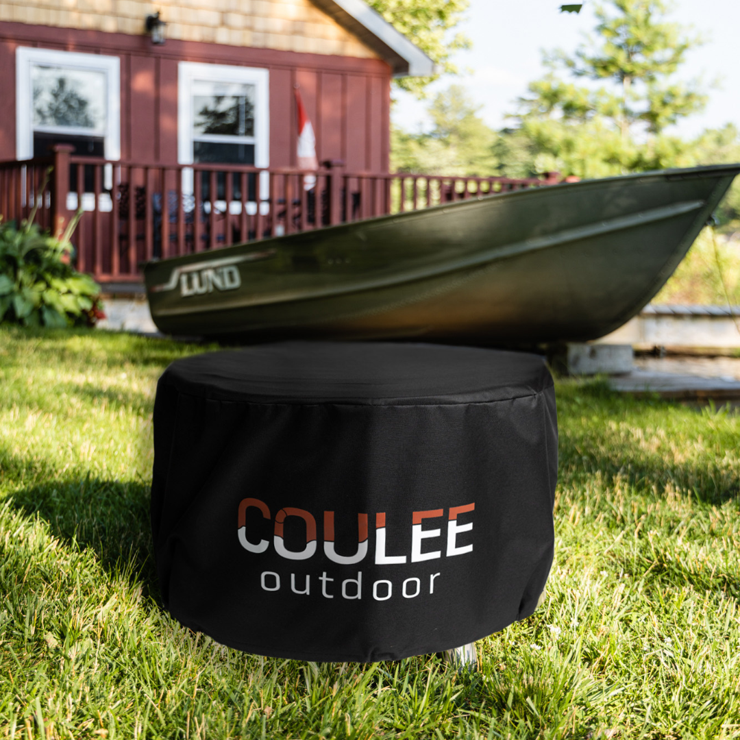 Load image into Gallery viewer, CouleeYard™ 19 Essential Bundle - Smokeless Fire Pit, Spark Screen, Ash Scoop, Fabric Cover
